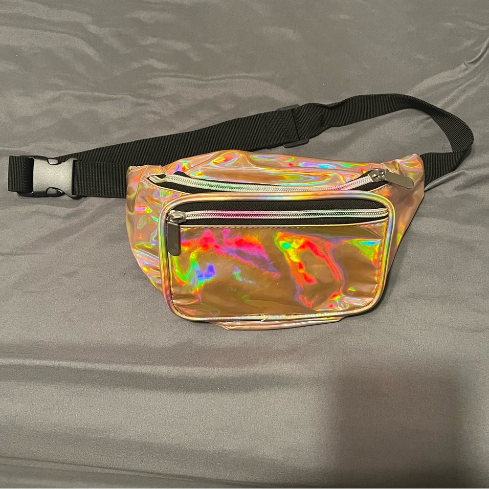 Holographic Rose Gold Fanny Pack